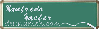 Manfredo Haefer Visitenkarte